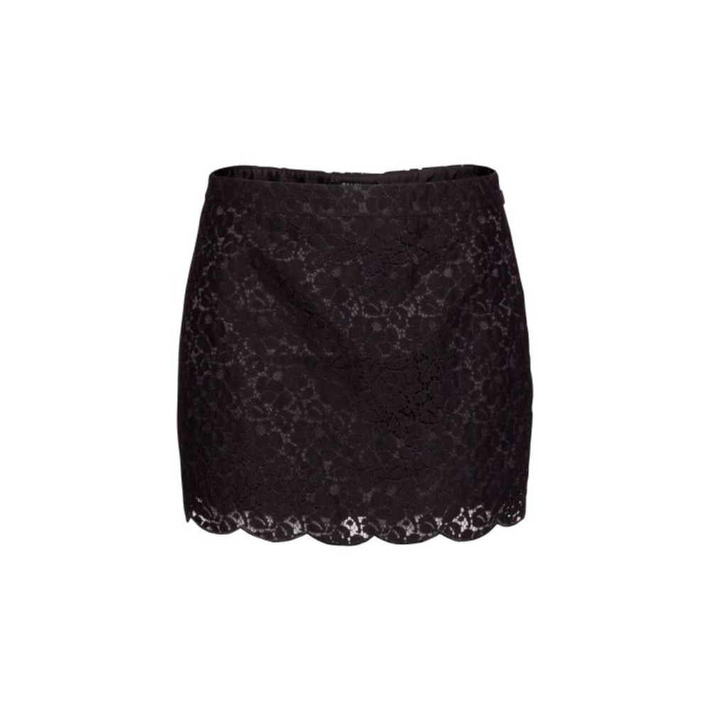 Aritzia Talula Etta Black Lace Scalloped Skirt